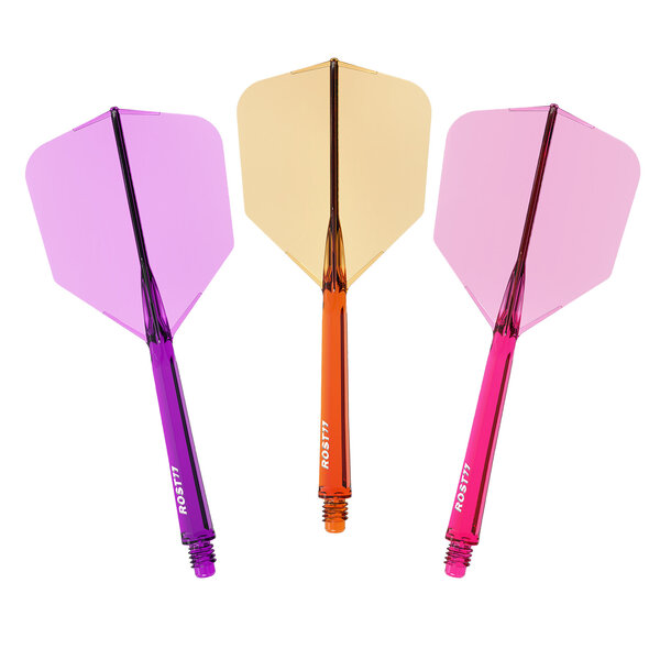 CueSoul CueSoul Rost77 Solid Big Wing Tri Pack Transparent Purple Orange Pink