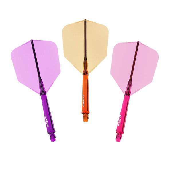 CueSoul CueSoul Rost77 Solid Big Wing Tri Pack Transparent Purple Orange Pink