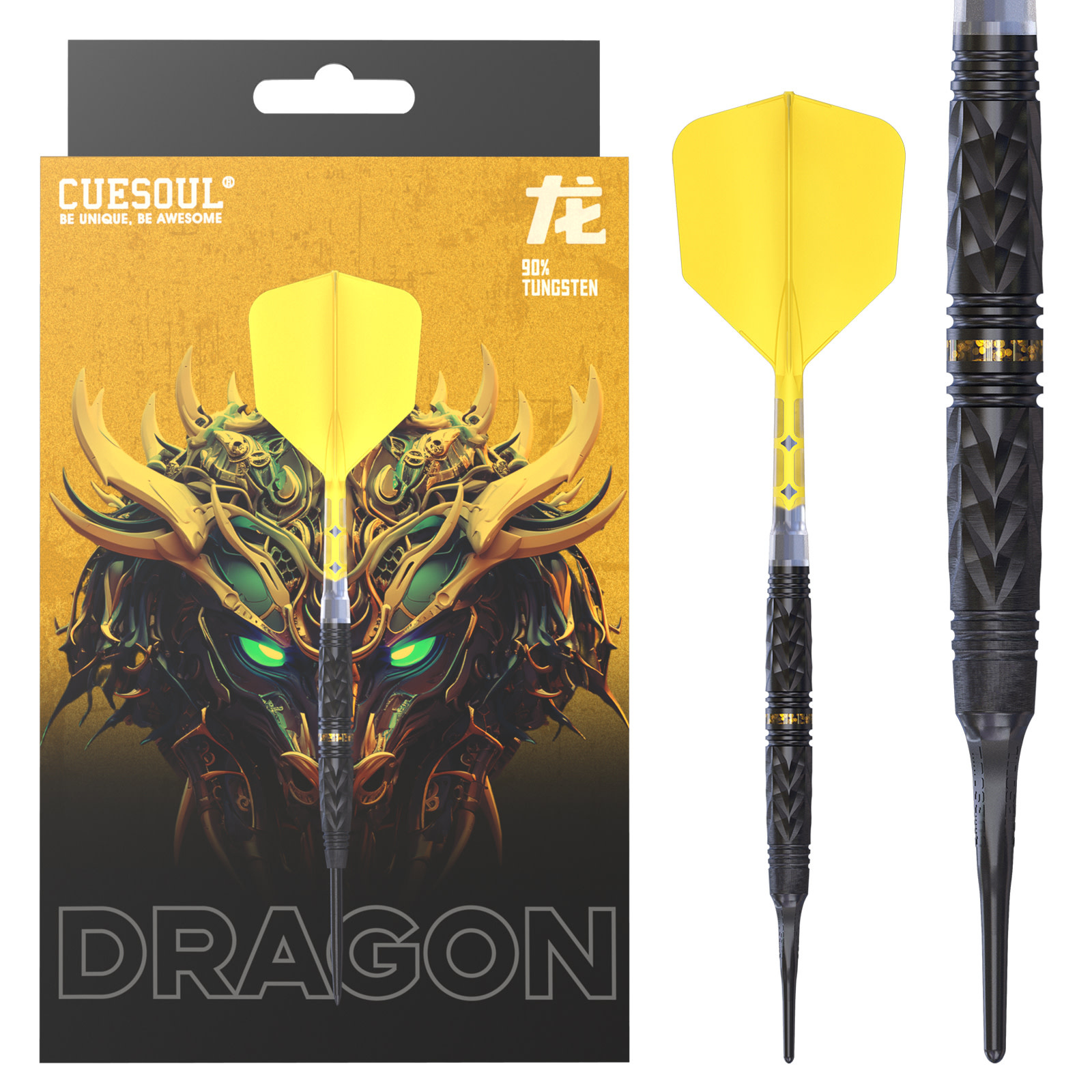 CueSoul Chinese Zodiac Dragon Soft Tip Darts 19g - DARTING