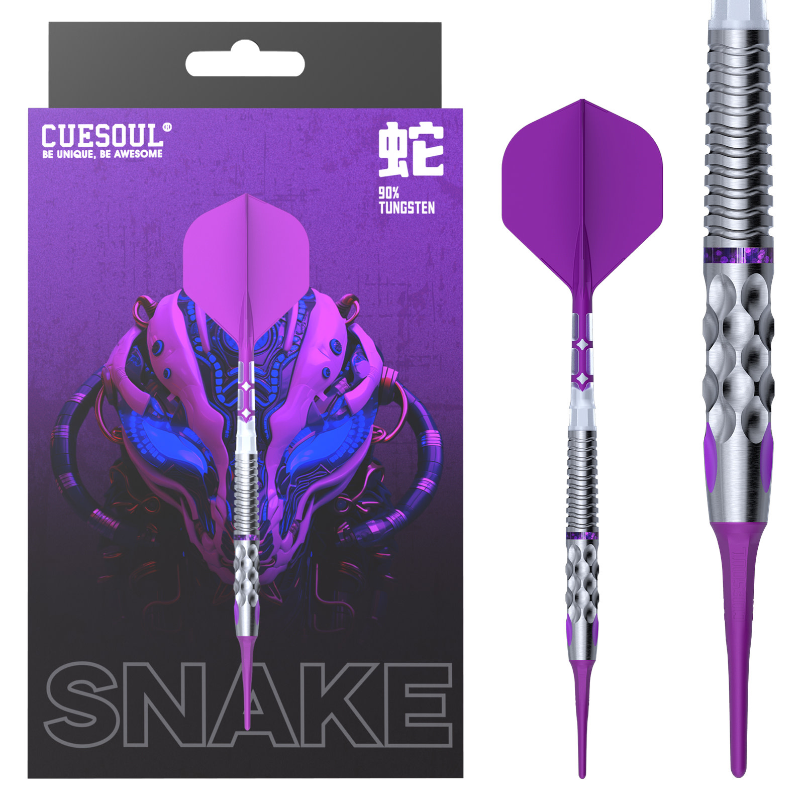 CueSoul Chinese Zodiac Snake Soft Tip Darts 19g - DARTING