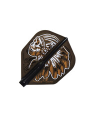 COSMO DARTS Cosmo Fit Flight Air Kenichi Ajiki Model Black Dart Flights