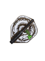 COSMO DARTS Cosmo Fit Flight Air Mickey Mansell Model ver.3 Black Dart Flights