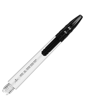 Mission Darts Mission Sabre Shafts - Polycarbonate - Clear - Black Top - Medium