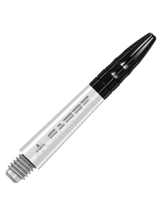 Mission Darts Mission Sabre Shafts - Polycarbonate - White - Black Top - Short