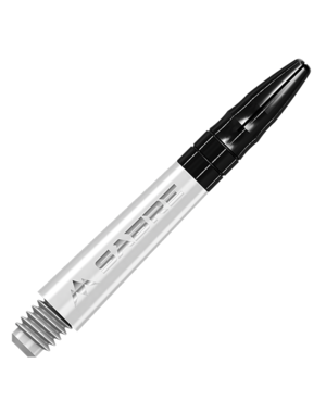 Mission Darts Mission Sabre Shafts - Polycarbonate - White - Black Top - Short