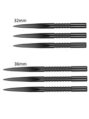 Target Darts Target FireEdge Grooved Black Replacement Steel Tip Points