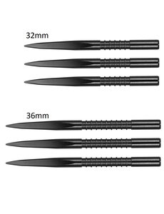 Target Darts Target FireEdge Grooved Black Replacement Steel Tip Points