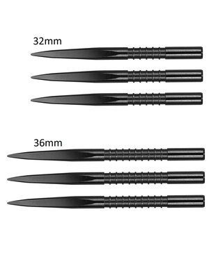Target Darts Target FireEdge Grooved Black Replacement Steel Tip Points