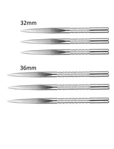Target Darts Target FireEdge Grooved Silver Replacement Steel Tip Points