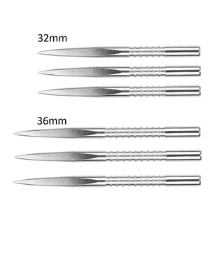 Target Darts Target FireEdge Grooved Silver Replacement Steel Tip Points