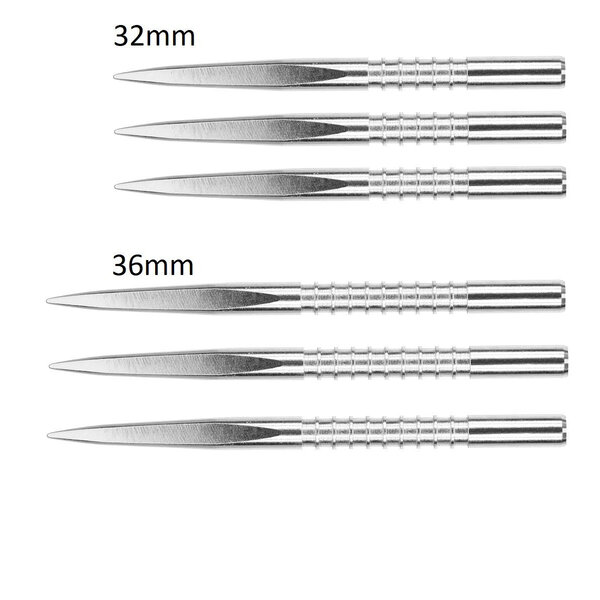 Target Darts Target FireEdge Grooved Silver Replacement Steel Tip Points