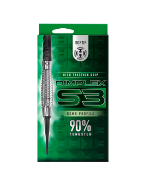 Harrows Darts Harrows Dimplex S3 Bomb 90% Soft Tip Darts