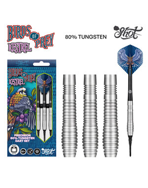 SHOT DARTS Shot Birds of Prey Kestrel 80% Soft Tip Darts 18g