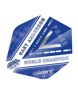 Unicorn Darts Unicorn UltraFly Gary Anderson World Champ Phase 5 Dart Flights