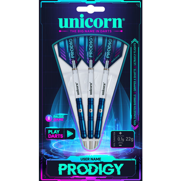 Unicorn Darts Unicorn Prodigy S1 95% Steel Tip Darts