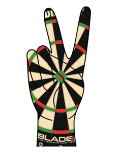 Darting Around Dartboard Peace Sign Window Sticker