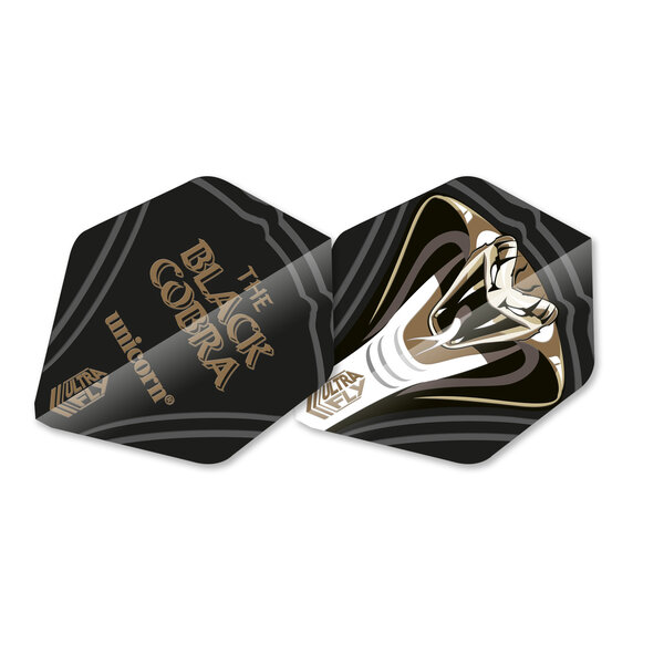 Unicorn Darts Unicorn UltraFly Jeffery De Zwaan Black Cobra Dart Flights