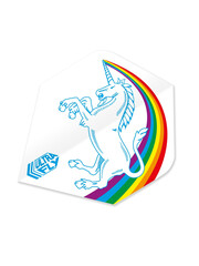Unicorn Darts Unicorn Ultrafly .100 Unicorn White Rainbow Dart Flights