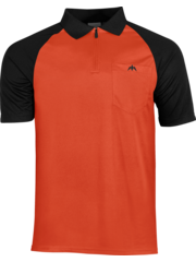 Mission Darts Mission Exos Cool Black and Orange Front Medium Dart Shirt