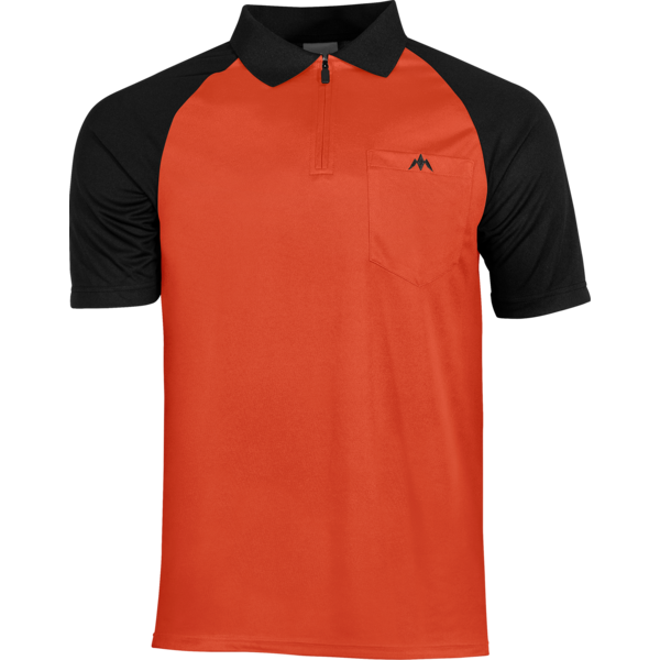 Mission Darts Mission Exos Cool Black and Orange Front Medium Dart Shirt