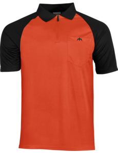 Mission Darts Mission Exos Cool Black and Orange Front 3XL Dart Shirt