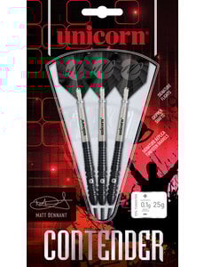 Unicorn Darts Unicorn Matt Dennant 90% Steel Tip Darts 25g