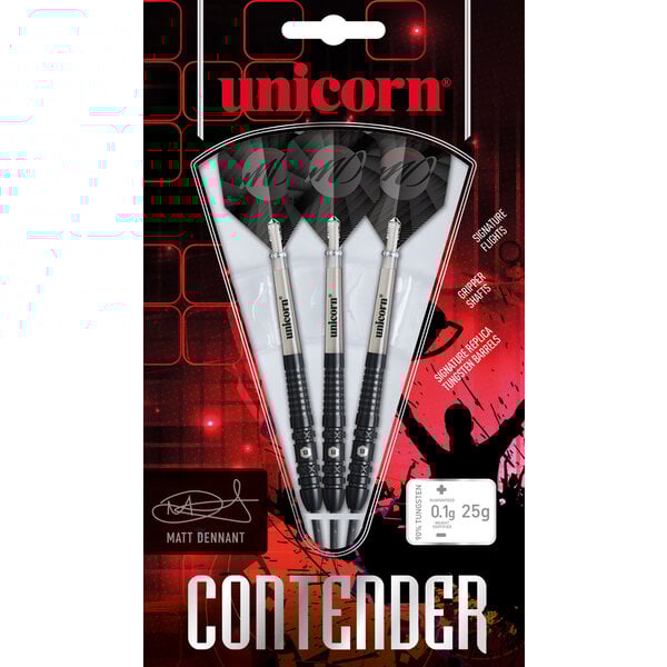 Unicorn Darts Unicorn Matt Dennant 90% Steel Tip Darts 25g