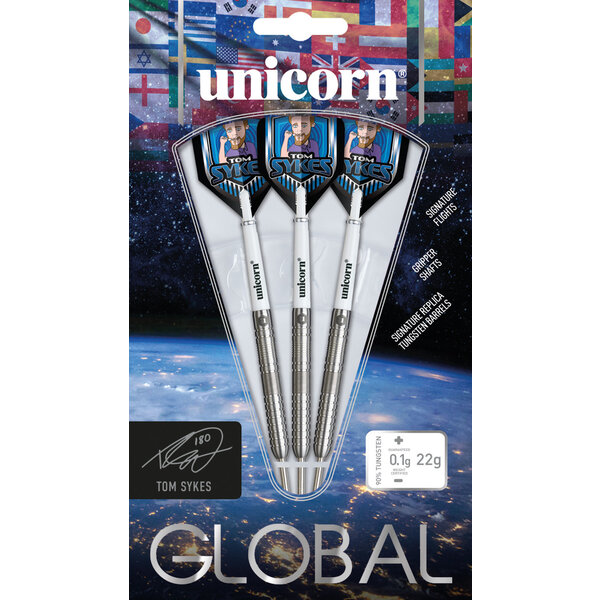 Unicorn Darts Unicorn Tom Sykes 90% Steel Tip Darts 22g