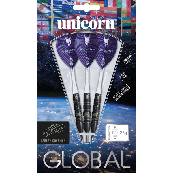 Unicorn Darts Unicorn Ashley Coleman 90% Steel Tip Darts 26g