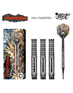 SHOT DARTS Shot Gnarly Shredda 90% Soft Tip Darts 20g