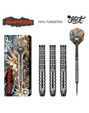 SHOT DARTS Shot Gnarly Shredda 90% Steel Tip Darts