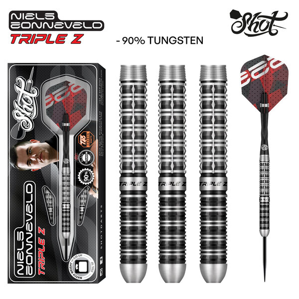 SHOT DARTS Shot Pro Series Niels Zonneveld 2.0 90% Steel Tip Darts