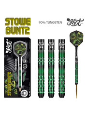 SHOT DARTS Shot Pro Series Stowe Buntz 2.0 Black Ti Steel Tip Darts
