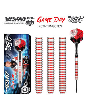 SHOT DARTS Shot Michael Smith Game Day 90% Steel Tip Darts