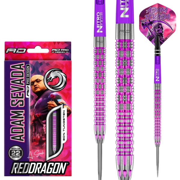 RED DRAGON Red Dragon Adam Sevada Steel Tip Darts 22g