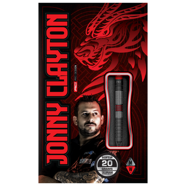 RED DRAGON Red Dragon Jonny Clayton Hiraeth Soft Tip Darts 20g