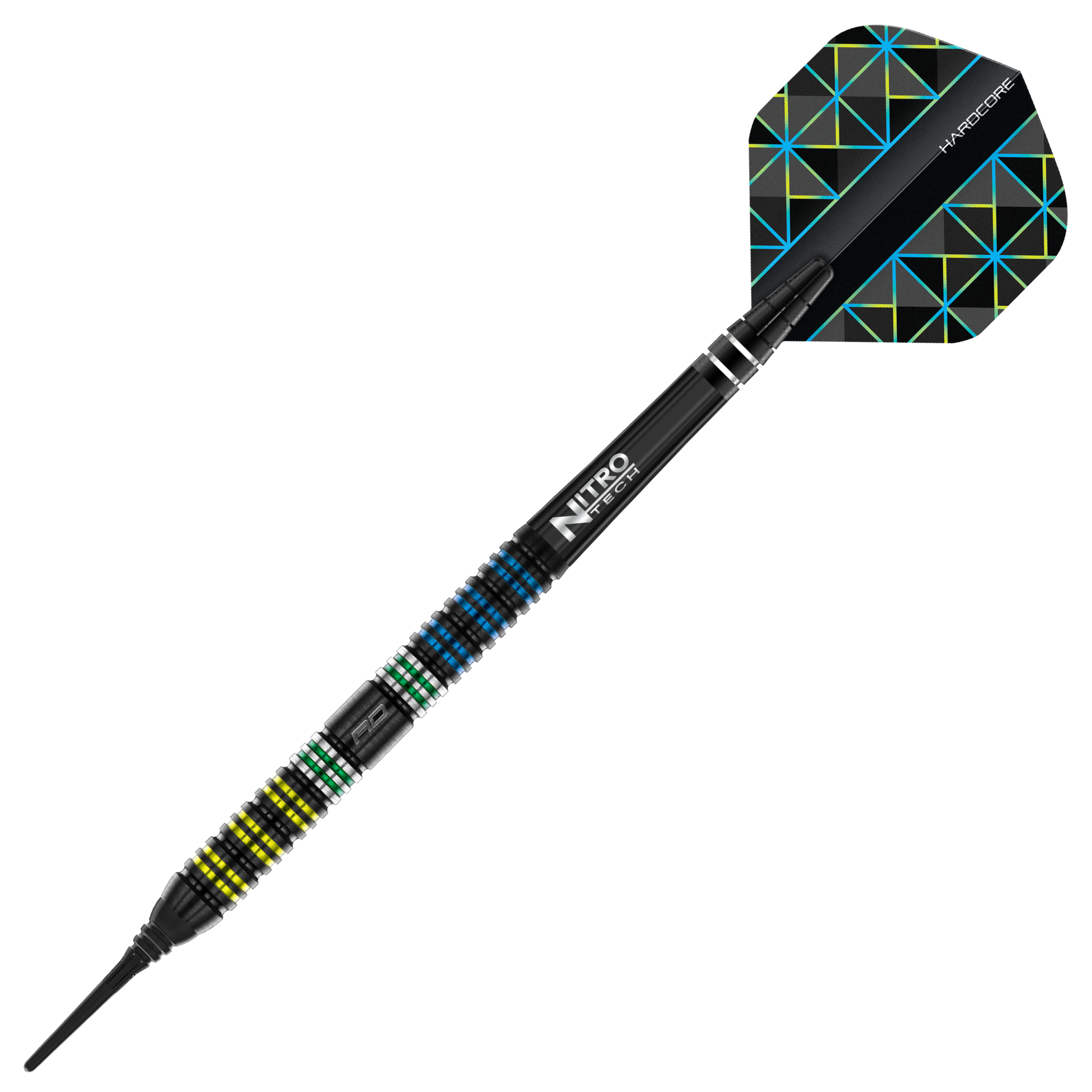 Dragonfly 95 Black Parallel Darts | Red Dragon Darts