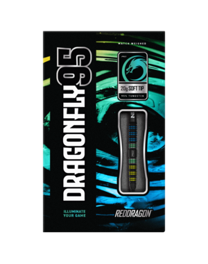RED DRAGON Red Dragon Dragonfly 95 Black Tapered Soft Tip Darts 20g