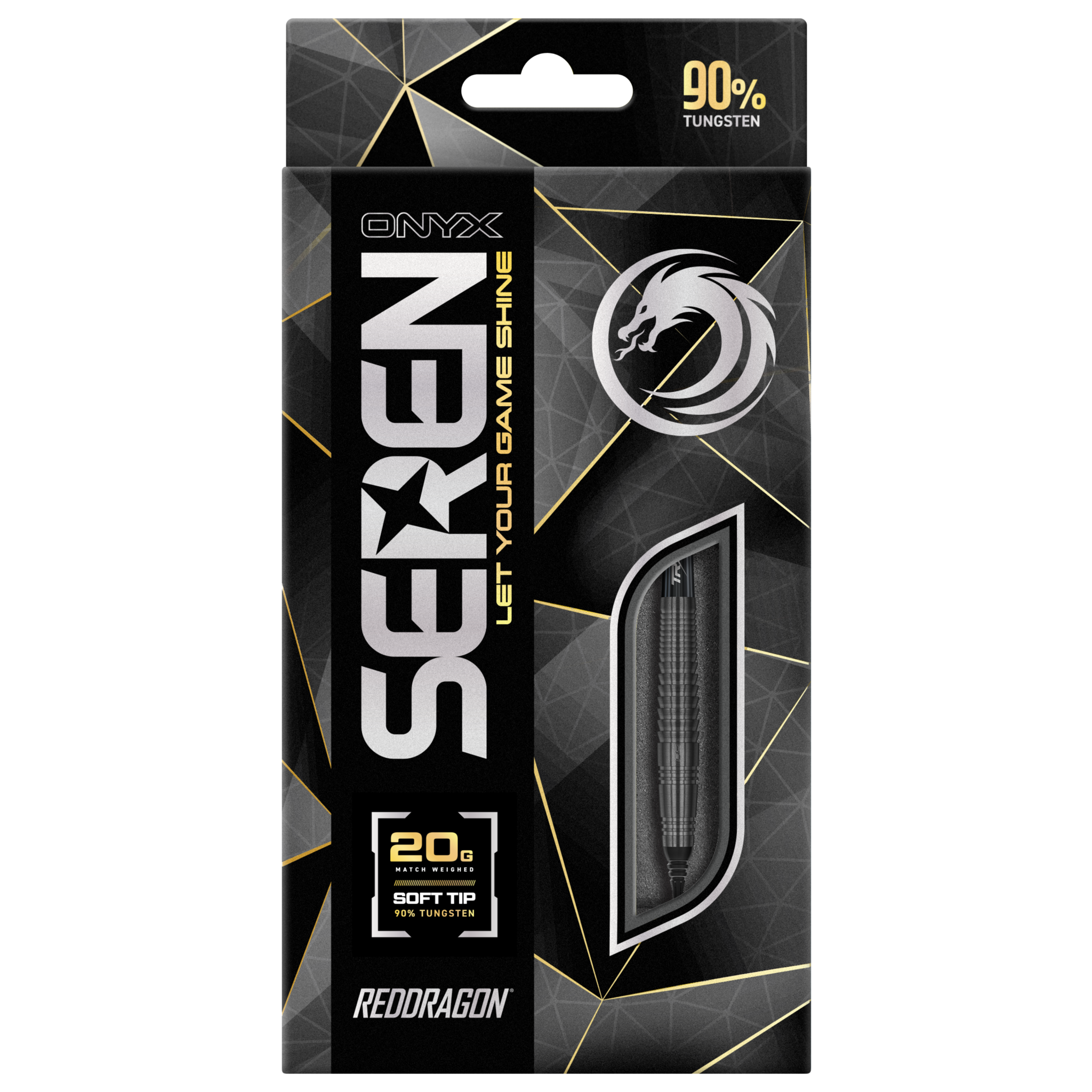 Red Dragon Seren 4 Onyx Soft Tip Darts 20g - DARTING AROUND LLC