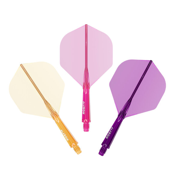 CueSoul CueSoul Rost77 Solid Small Standard Tri Pack Transparent Purple Orange Pink