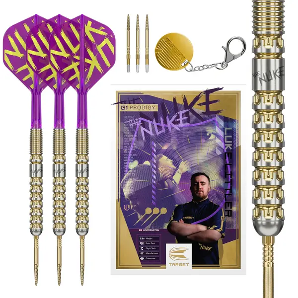 Target Darts Target Luke Littler G1 Prodigy 95% Swiss Steel Tip Darts