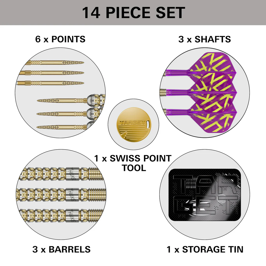 Target Luke Littler G1 Prodigy 95% Swiss Steel Tip Darts