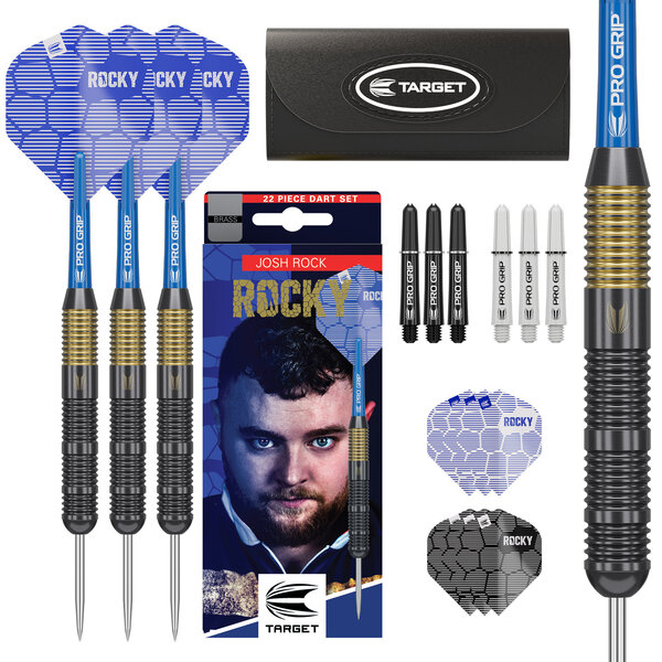 Target Darts Target Josh Rock Brass Steel Tip Darts 22g