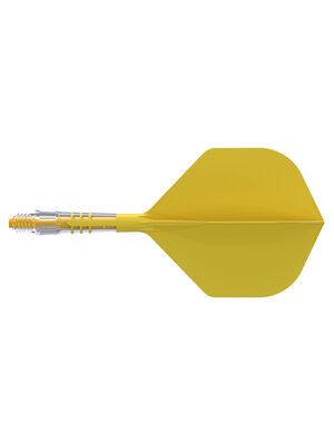 CueSoul Cuesoul ROST T19 Carbon Integrated Dart Shaft and Flight Small Standard Wing Yellow Flight with Yellow Carbon Rod
