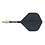 CueSoul Cuesoul ROST T19 Carbon Integrated Dart Shaft and Flight Big Standard Wing Black Flight with Yellow Carbon Rod