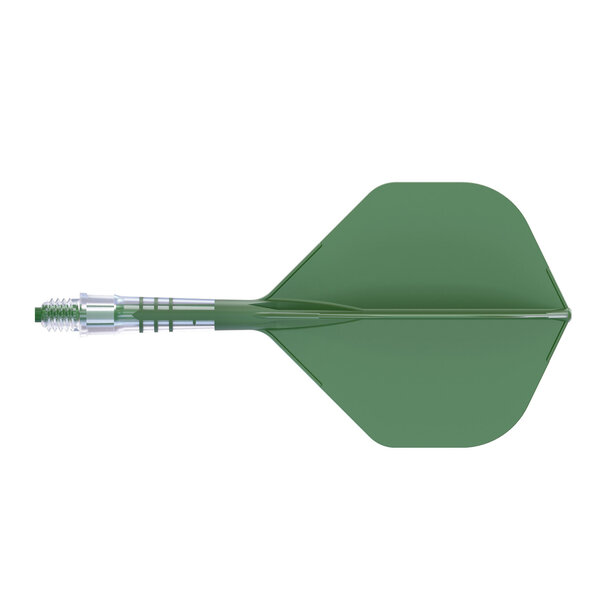 CueSoul Cuesoul ROST T19 Carbon Integrated Dart Shaft and Flight Big Standard Wing Green Flight with Green Carbon Rod