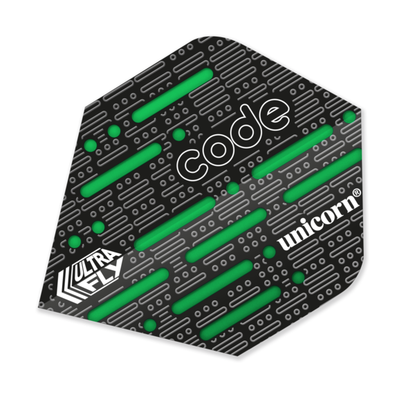 Unicorn Darts Unicorn Ultrafly .100 Code Green Dart Flights Plus