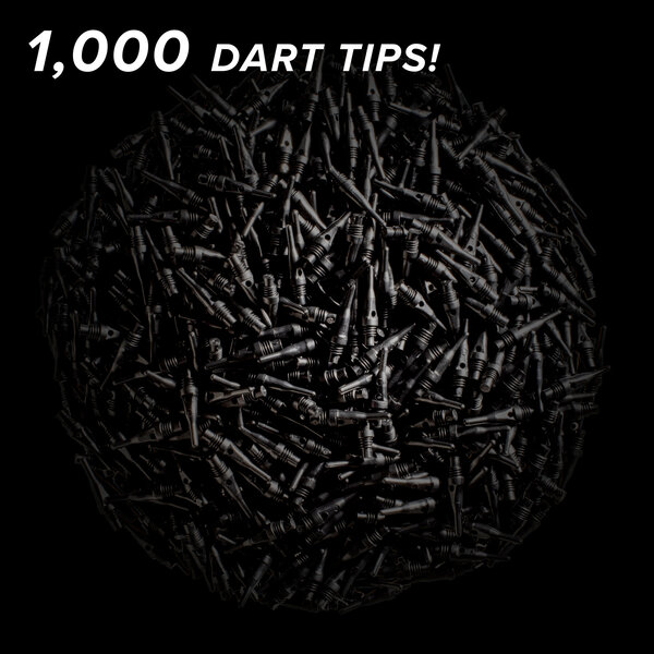 Viper Darts Viper Tufflex SS Black Soft Tip Points 1000ct