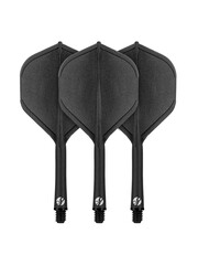 SHOT DARTS Shot Flight Deck-One Piece Dart Flight and Shaft System In Between