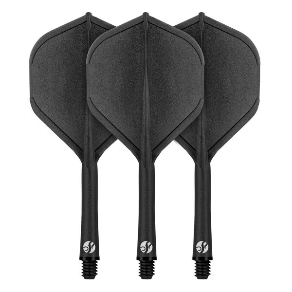 SHOT DARTS Shot Flight Deck-One Piece Dart Flight and Shaft System In Between